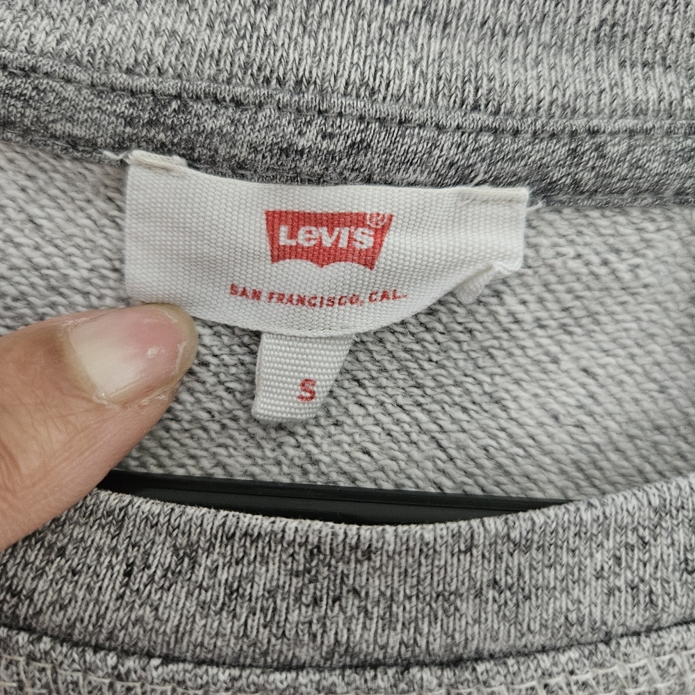Levi's Gray Women's Pullover Sweatshirt Top - Picture 9 of 12